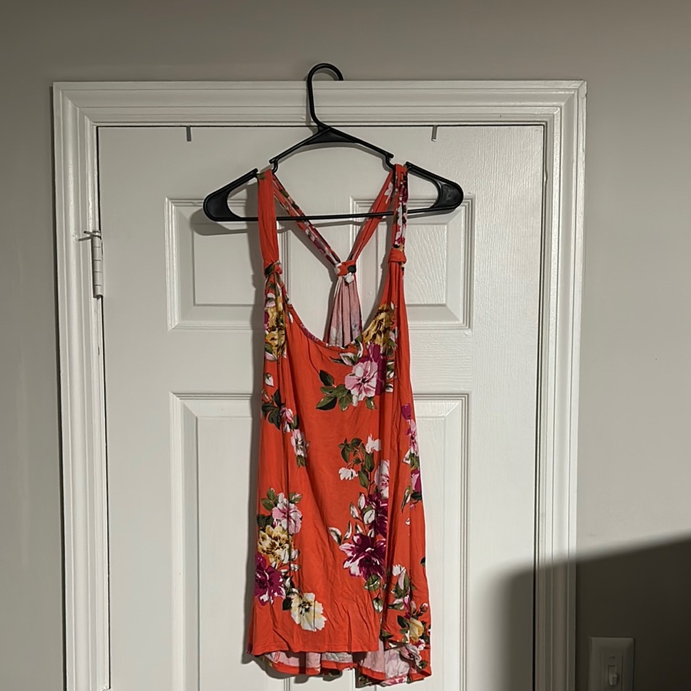 Maurices Multicolor Floral Halter Top